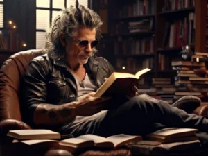 Un rocker in lettura. Tra musica e libri durante il weekend. Ne parliamo all'interno del blog