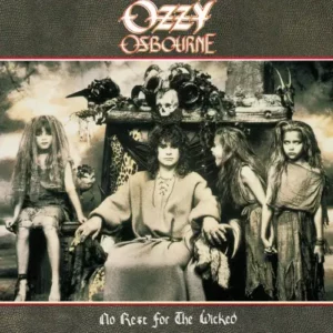 Copertina del disco di Ozzy Osbourne "No Rest For The Wiked". Ne parliamo all'interno del blog